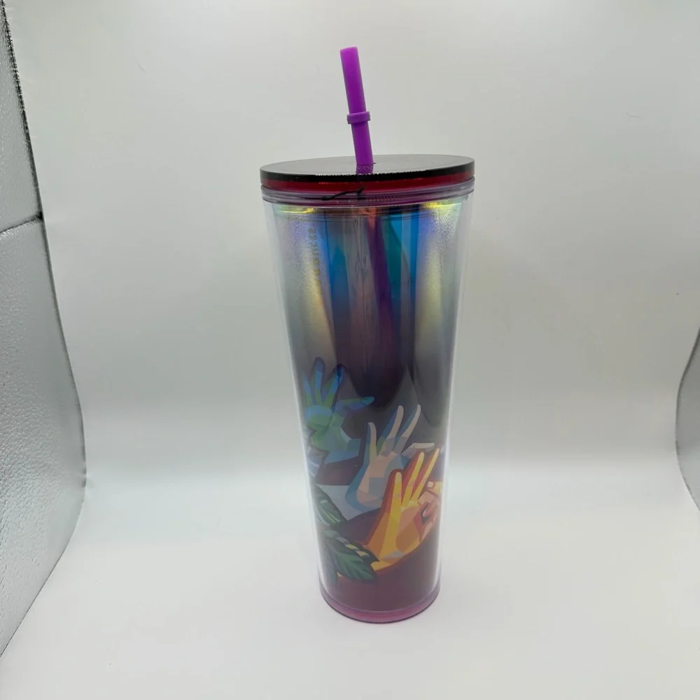 Starbucks ASL American Sign Language Cold Tumbler Cup Venti New